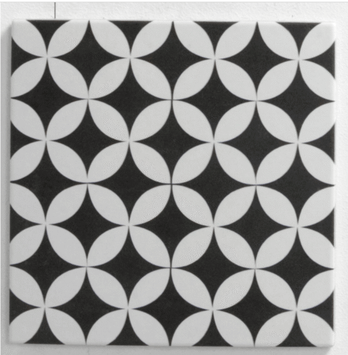 Carrelage mur sol effet ciment noir blanc Gatsby 1 - Tikamart