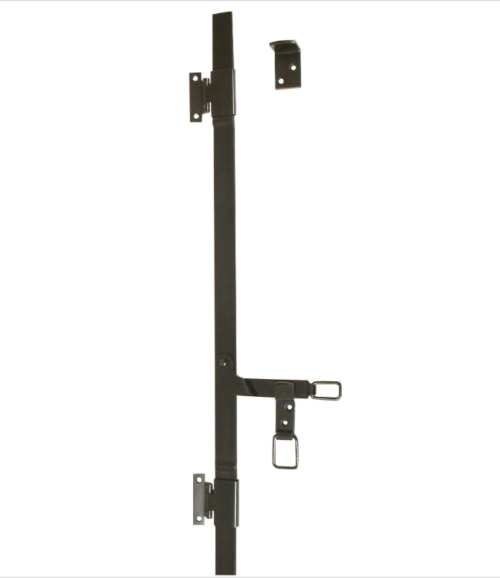 Espagnolette pour volet battant bois en acier noir AFBAT 1500 x 500 mm
