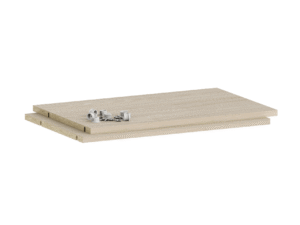 Lot de 2 étagères SPACEO Evo'M effet chêne pour caisson 60 x 38 cm